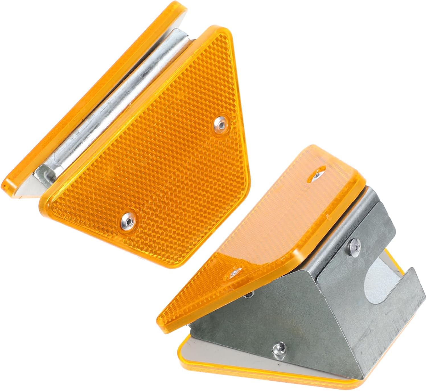 ULTECHNOVO 8Pcs Trapezoidal Road Reflectors Reflective Road Delineators for Highway Nighttime Driver Safety image number 5