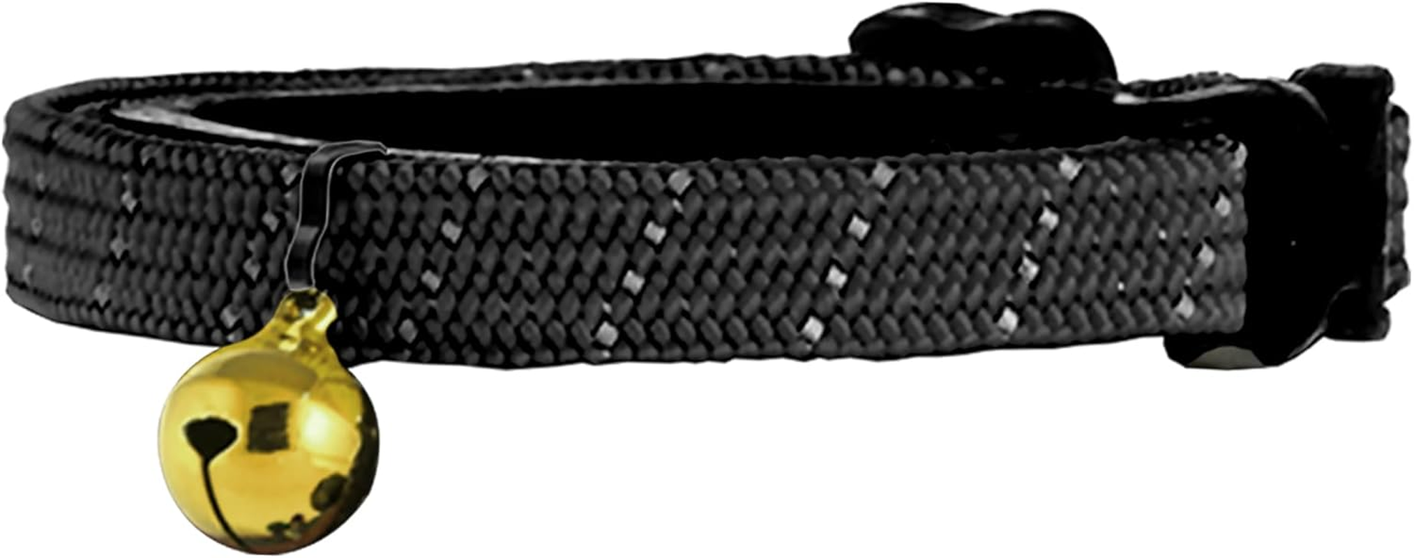 Birdsbesafe&reg; Break Away Cat Collar with Bell, Reflective Thread for Night Visibility, Comfortable Elastic Stretch Cat Collar to Protect Cat from Getting Stuck in the Garden.