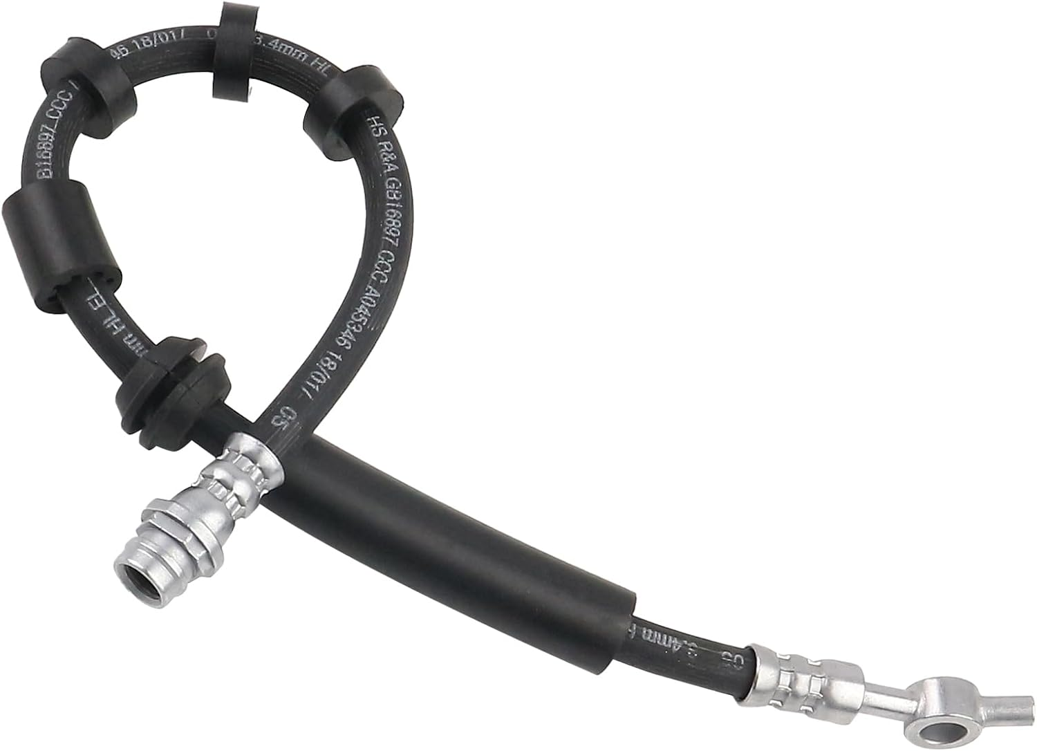 Front Right Brake Hose Compatible with Land Rover Discovery Sport 2012-2019 2.0L / Land Rover Range Rover Evoque 2012-2018 2.0L Replace LR075356 LR057827 LR095287 LR135811 image number 4