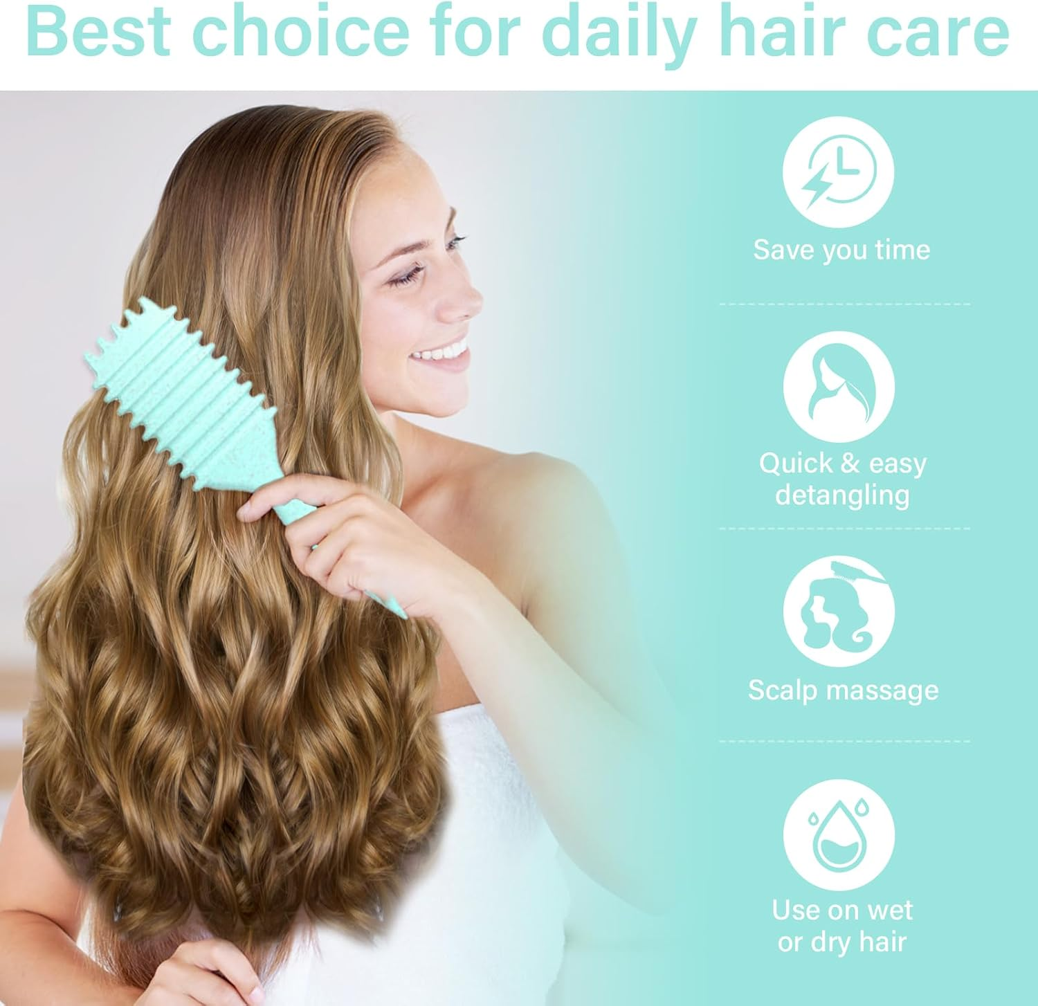 Curl Hair Brush for Detangling Curl Define Styling Brush for Curling Design Boar Bristles Hair Brush for Combing and Shaping Men and Women Hair Dryer