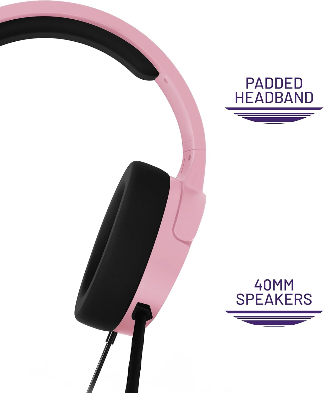 PC Accessory: Wired Headset - 4Gamers PANTHER Headset - Blush: Compatible with PC, Switch, PS5, Xbox X|S - Cosmic Purple image number 6
