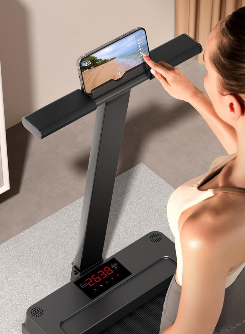 JHD 3 in 1 Walking Pad Treadmill APP Control under Desk Electric Treadmill for Home Compact Portable Walking Jogging Running Machine with Shock Absorption Non-Slip LED Display Low Noise image number 1