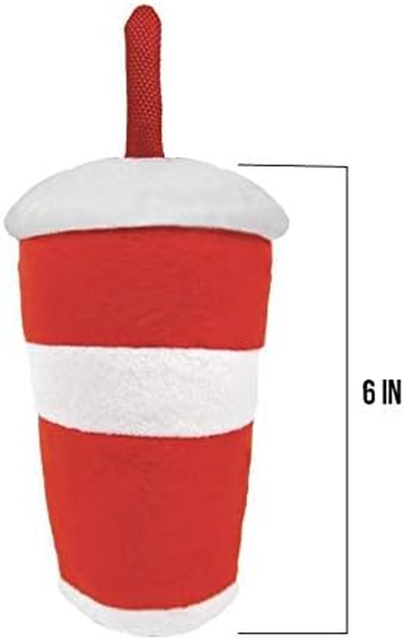 TONBO Happy Chow Combo - Squeaky Plush Cute Dog Toys, Burger, Fries, Soda (Happy Chow Combo) image number 2