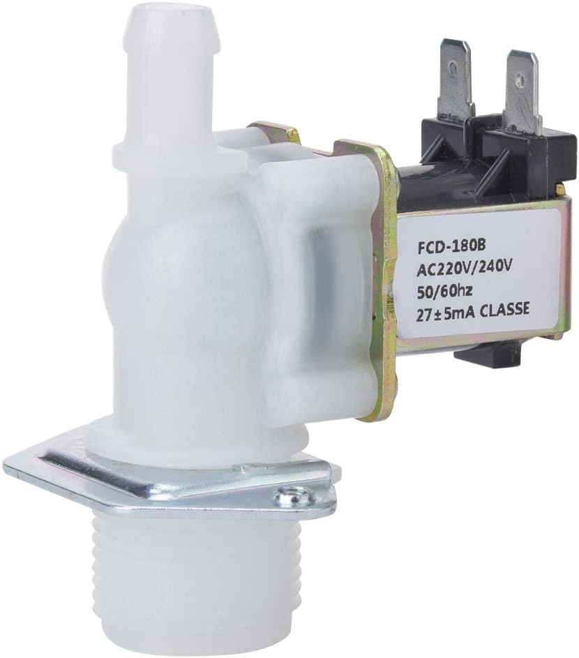 3/4Inch Solenoid Valve, Plastic Water Inlet Guided Valve,Electric Solenoid Valve,1-Way Guide Solenoid Connector Valve for Home