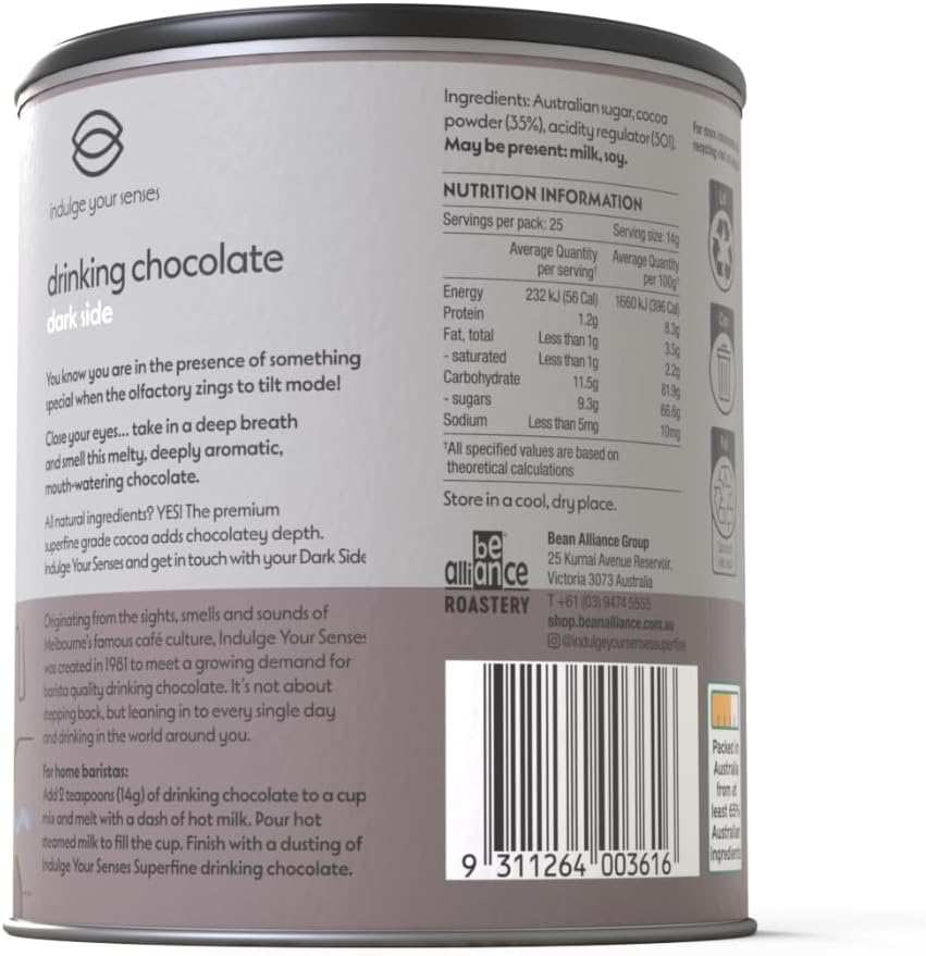 Indulge Your Senses Drinking Chocolate (350G, Dark Side) image number 5