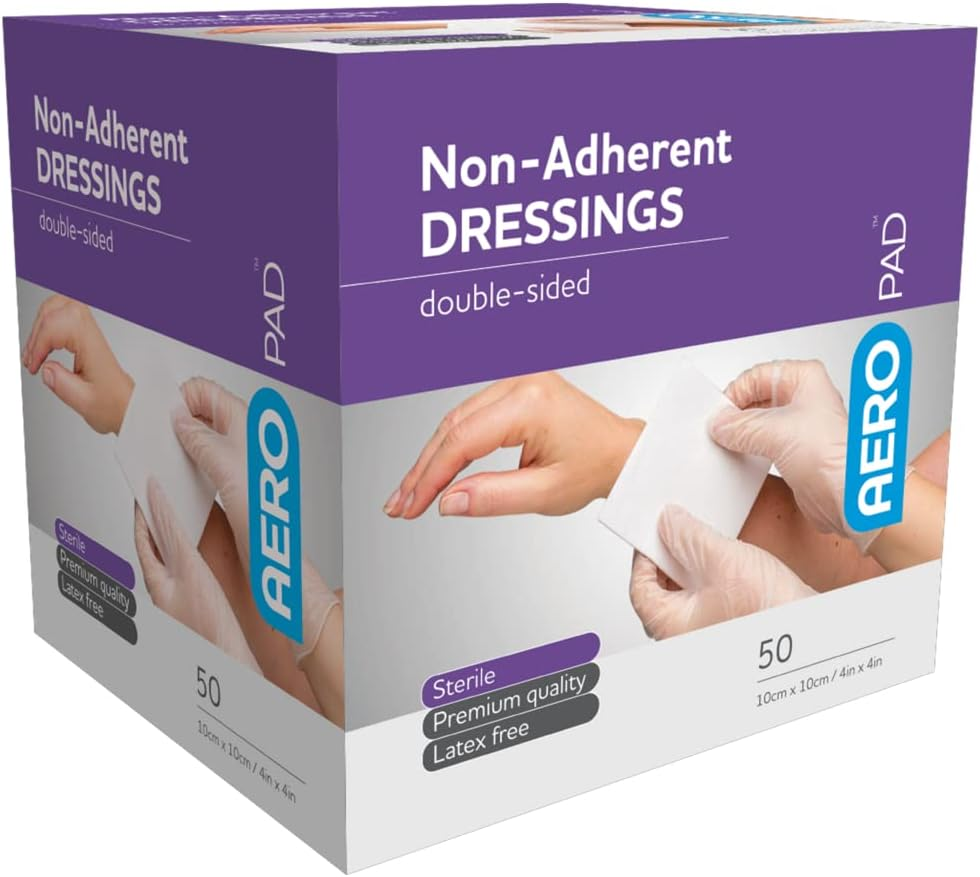 Aero Healthcare Aeropad Low Adherent Dressing 10 X 20Cm, 50 Count image number 1