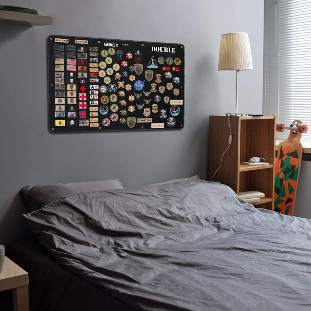 Uikro Tactical Patch Board, Military Patches Display Organizer for Collection Army Combat Morale Emblems image number 6