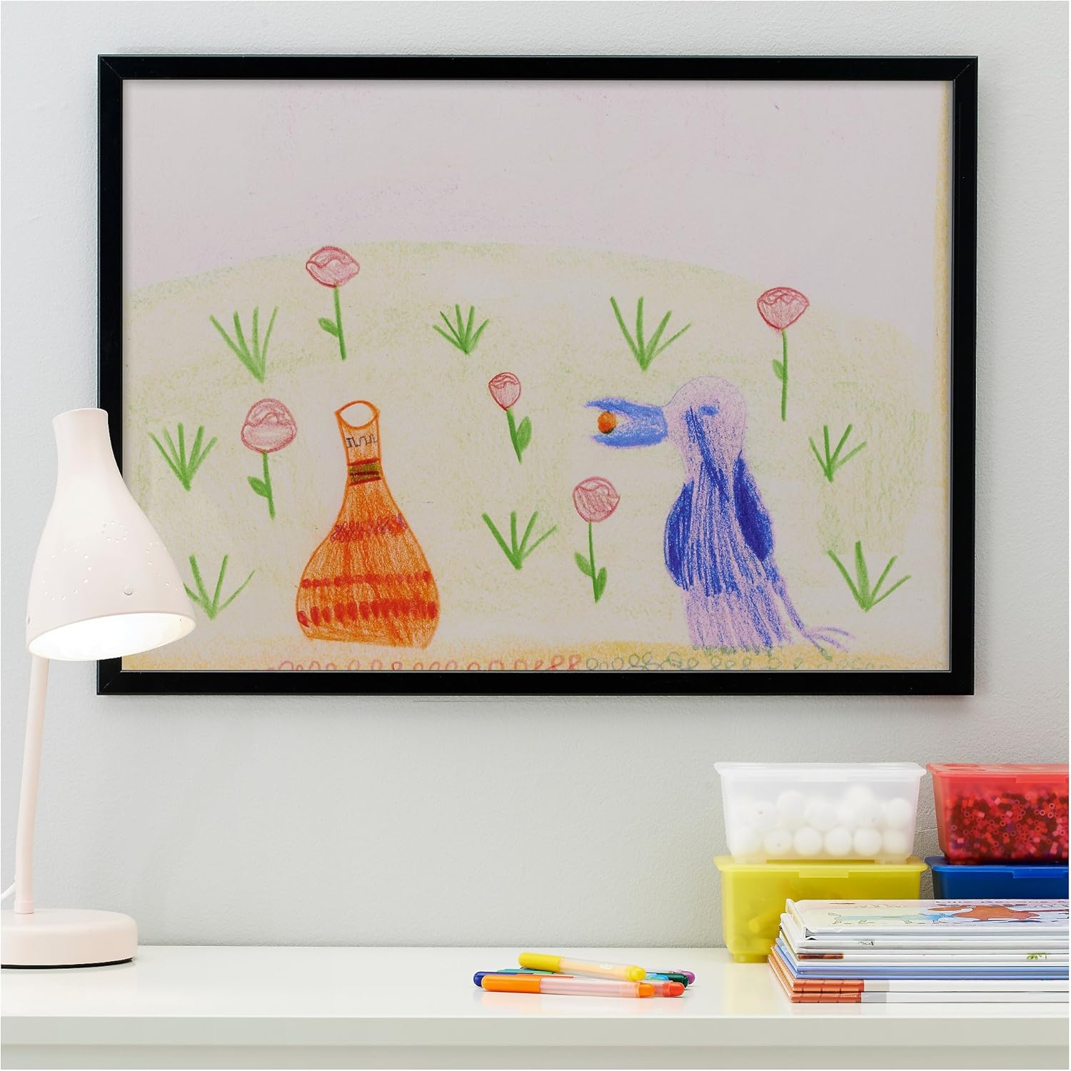 IKEA FISKBO Fibreboard Picture Photo Frame 50X70Cm Black image number 3