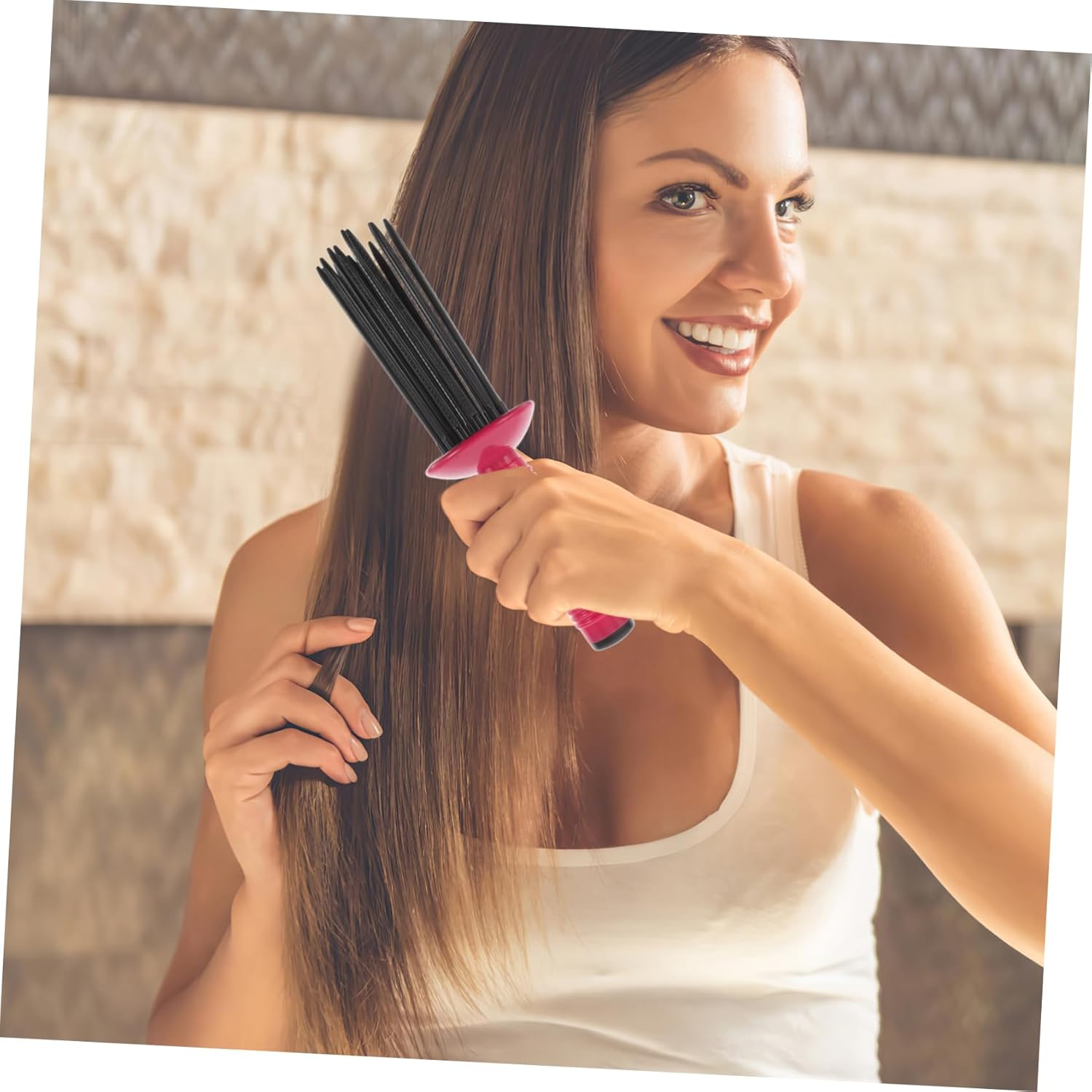 OSOLADY Curly Hair Detangling Brush Slip Hairstyling Comb for Hair Styling Tools Accessories image number 6