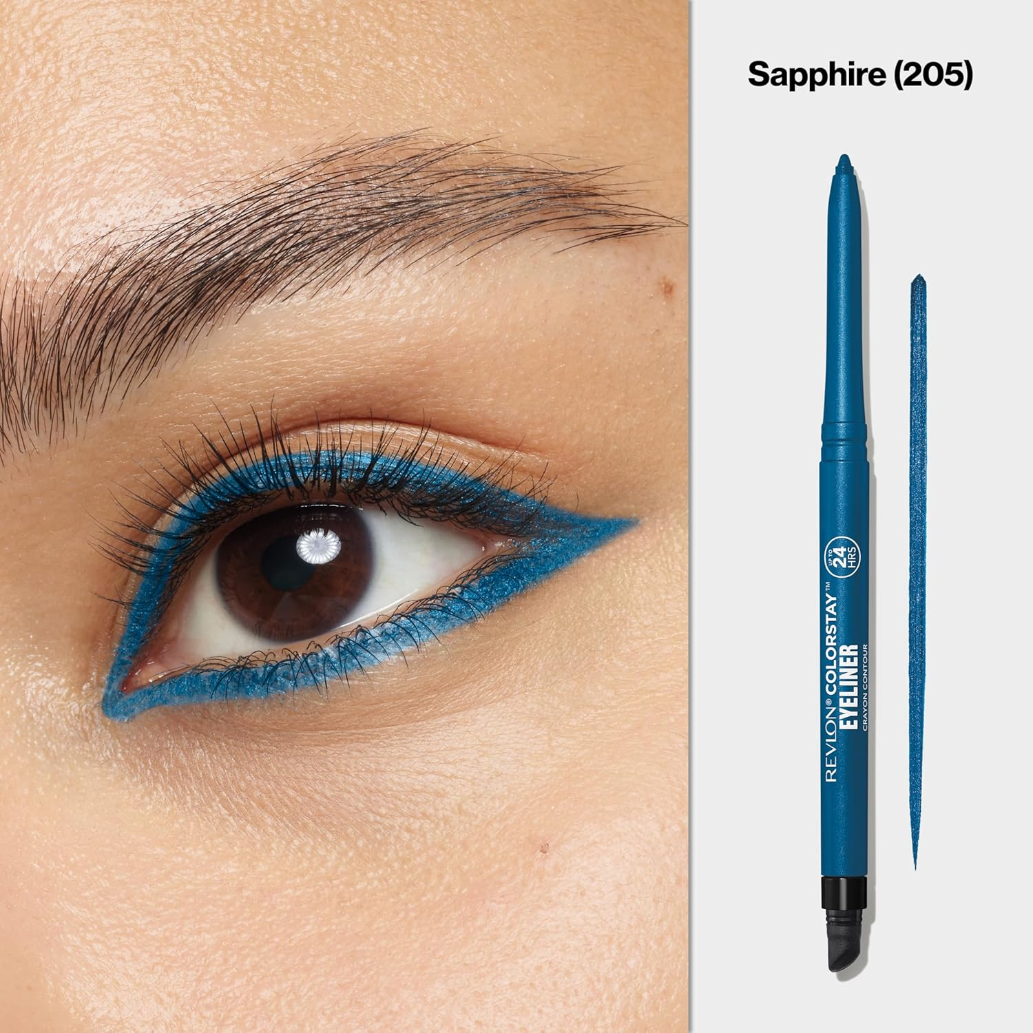 Revlon Colorstay Eyeliner Pencil, Sapphire - Charcoal image number 4