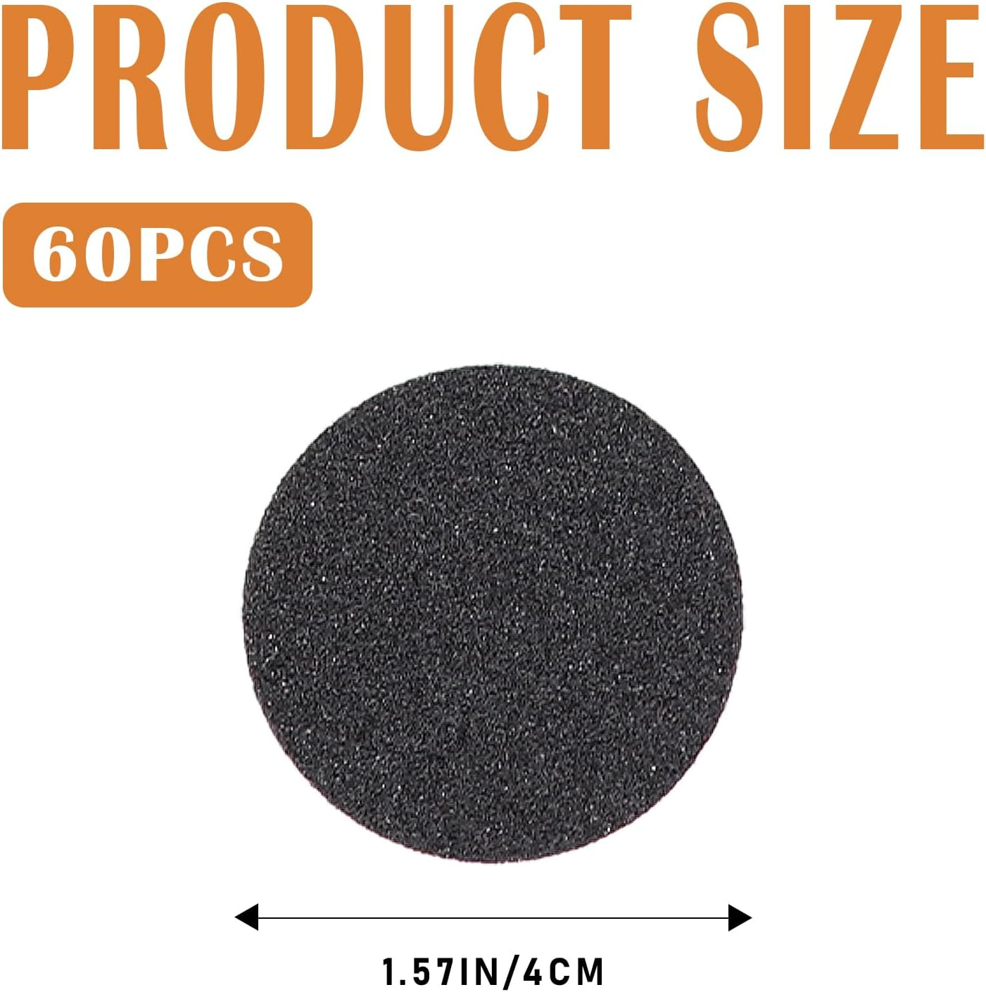 60 Pcs Electric Callus Remover Replacement Sandpaper for Hard Dead Skin, Cracked Heels, Dead Skin, Dead Skin, Dead Skin image number 6