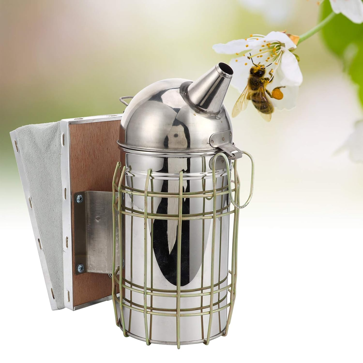 Domary Bee Smoker Stainless Steel Heat Shield Sprayer Apiculture Tool for Beekeeping image number 2