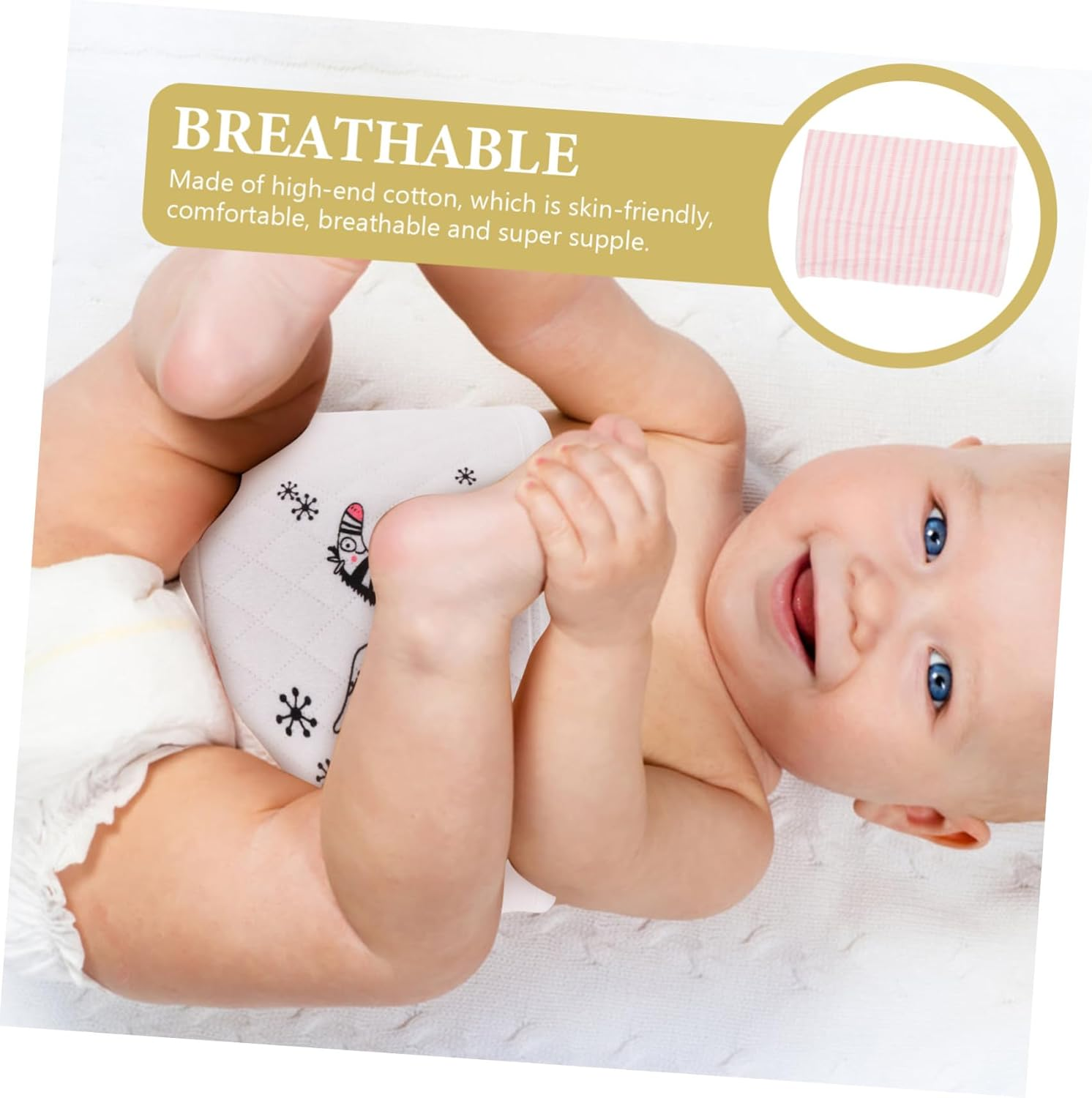 Cotton Newborn Belly Band for Boy Girl Soft Breathable Waist Support Wrap Comfortable Belly Protector image number 5
