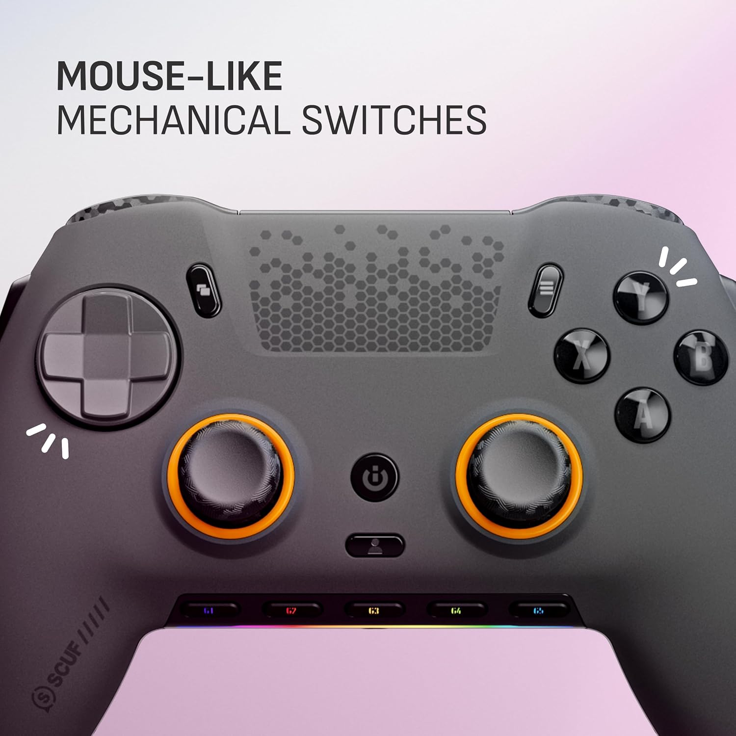 SCUF Envision PRO Wireless PC Only Gaming Controller &ndash; Anti-Drift Thumbsticks &ndash; Five Remappable G-Keys &ndash; Remappable Back Paddles &ndash; Instant Triggers &ndash; Steel Grey image number 2