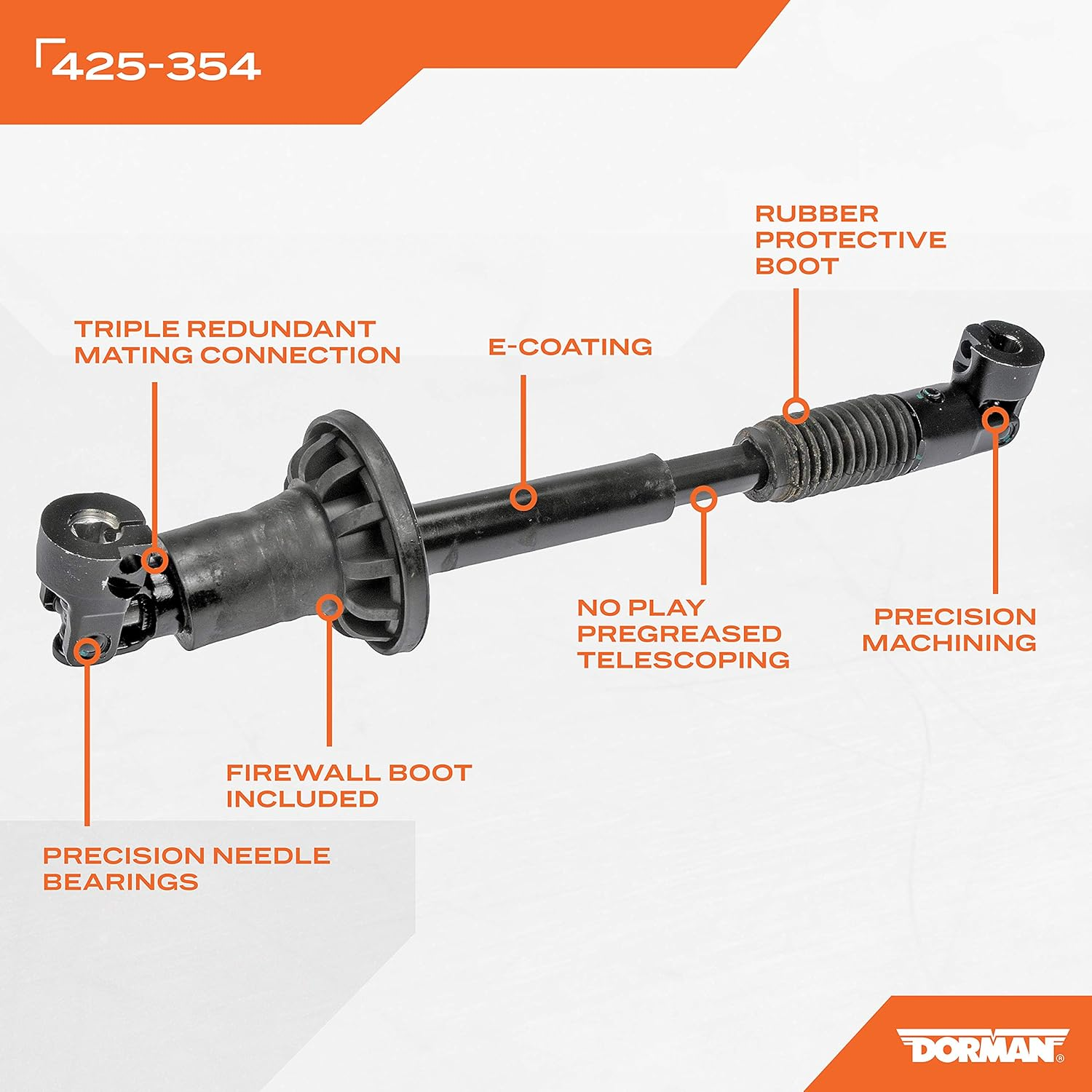Dorman 425-354 Intermediate Steering Shaft image number 2
