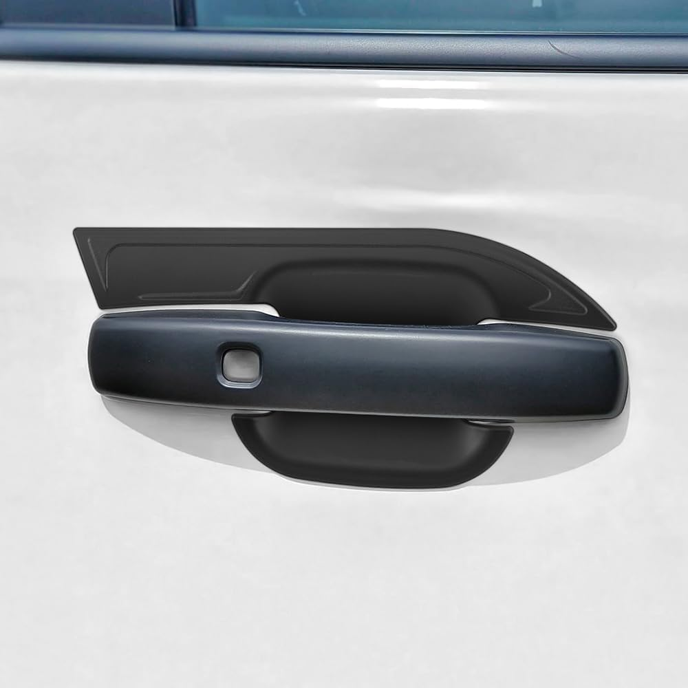 SUERAUTO4X4 Door Handle Bowl Insert Cover for Ford Ranger Next Gen 2022 2023 2024 Accessories, Car Door Handle Scratch Protector Cup Guard Trim Matte Black, 4PCS image number 4