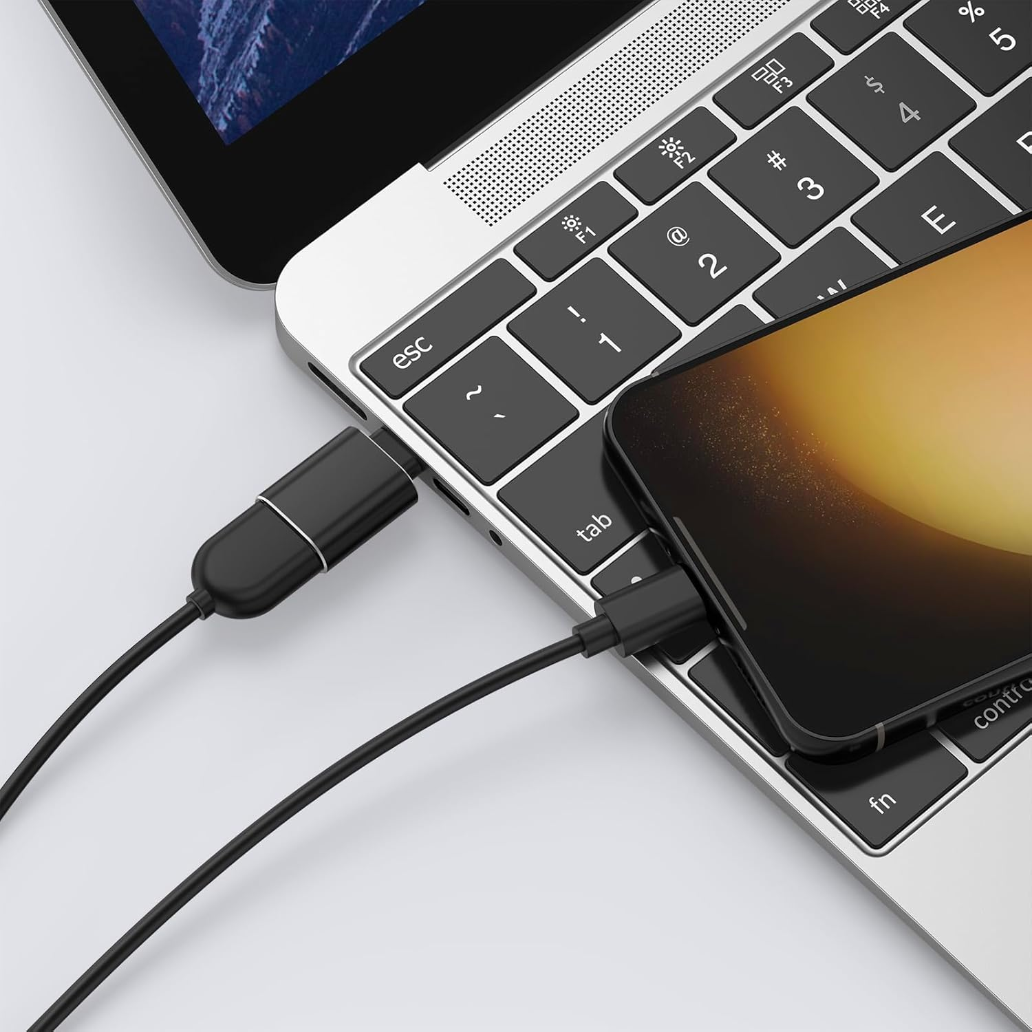 Leonids 3 Pack USB C to USB 3.0 Adapter for Iphone 16 15 Pro Max Plus, USB-C Male to USB-A 3.0 Female Adapter for Ipad, Macbook Pro Air 2022/Samsung Notebook/Type C Phone/Laptop image number 2