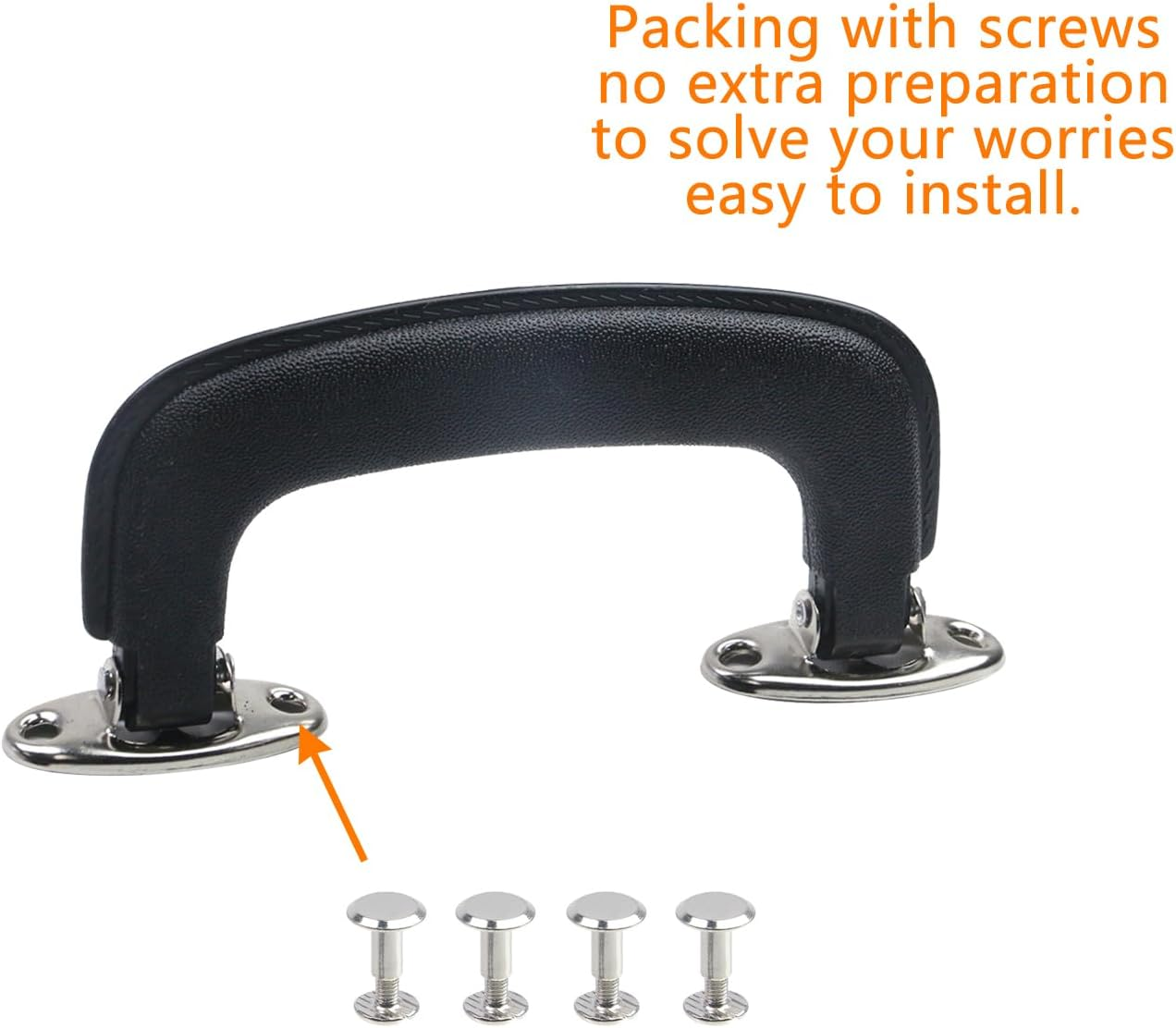 Geesatis Luggage Handles, Black, 5Inch, Trunk image number 6