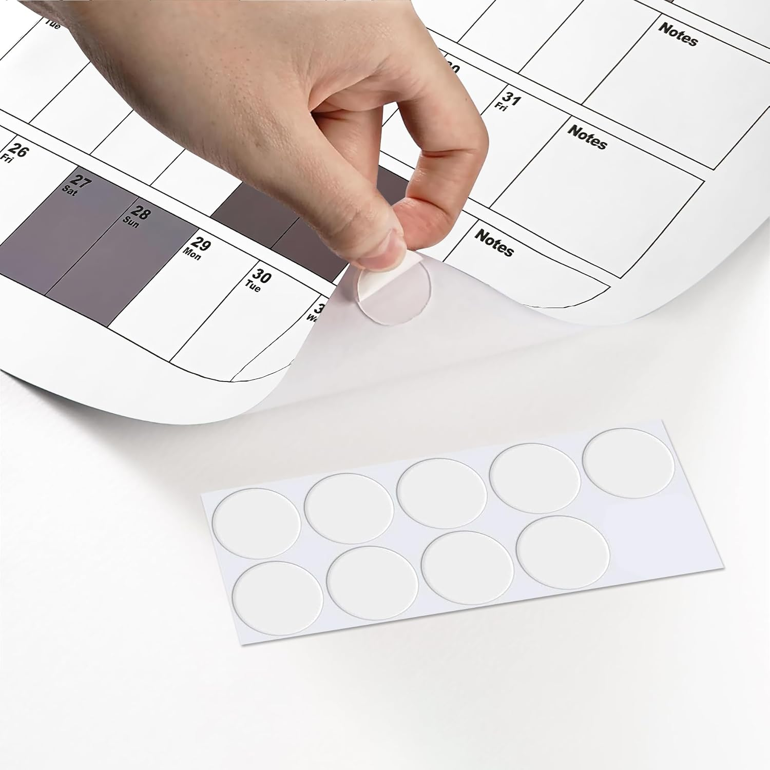 2026 Wall Calendar,Yearly Wall Planner Charts with Colored Stickers, Folded Paper Calendar 12 Month, Full Year Planner Calendar, 365 Daily Plan Chart, Easy Daily Planning at Home Office Classroom Decor image number 5