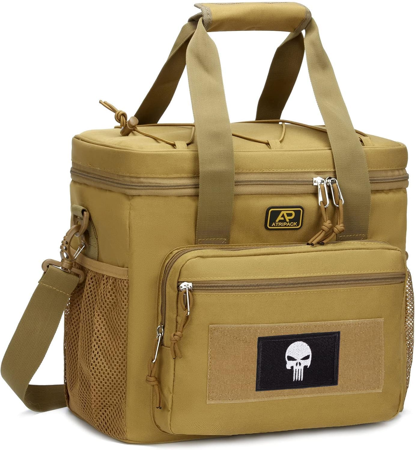 Lunch Box for Men, Tactical Lunch Bag MOLLE Webbing Leakproof Insulated Large Lunch Cooler Women Adult Meal with Adjustable Lunch Pail for Work Finishing Picnic Office