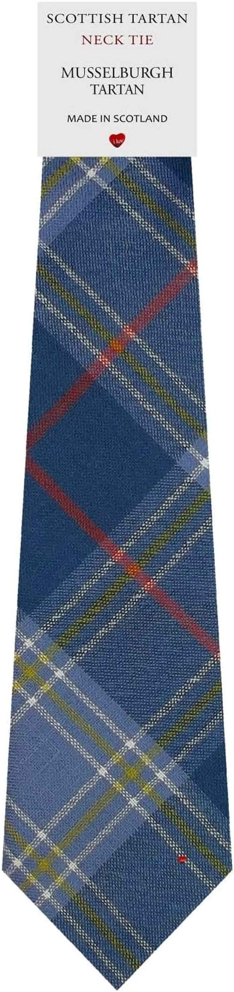 Mens All Wool Tie Woven and Made in Scotland in Musselburgh District Tartan