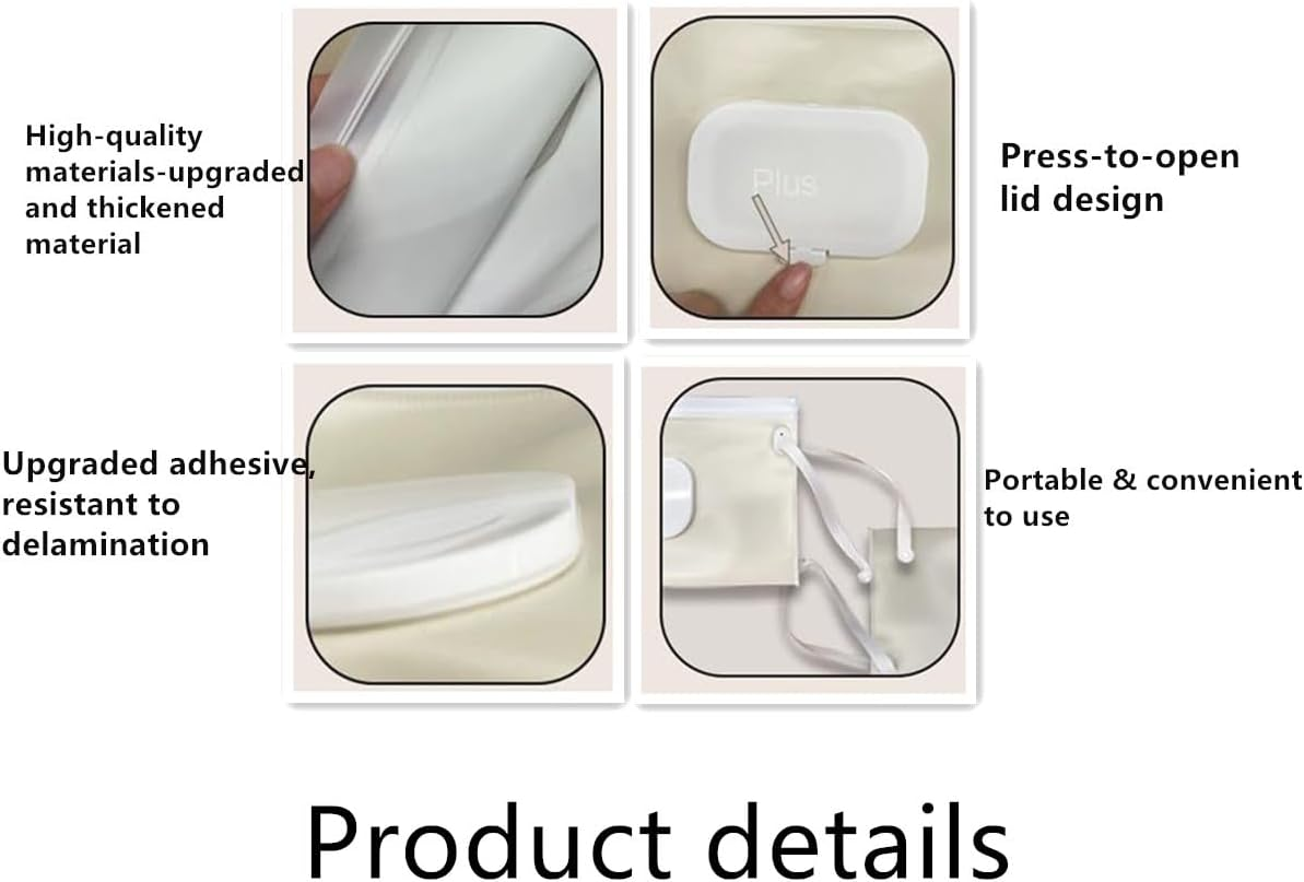 3-Pack Wipes Dispenser Wipes Bag, Portable Refillable Dispenser Box,Travel Camping Hiking