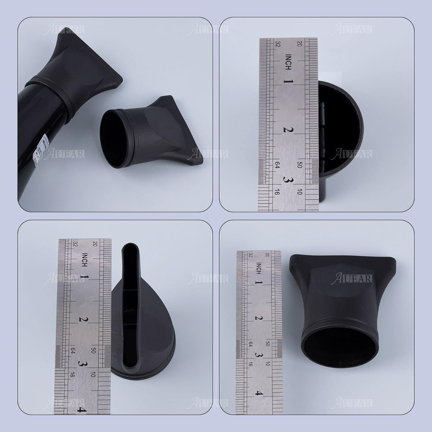 AUEAR, 2 Pack (Non-Universal) Professional Hair Dryer Nozzle for Diameter 1.77In Hair Dryer Diffuser Drying Cover Narrow Concentrator Attachment Replacement Hairdressing Salon Styling Tool image number 6