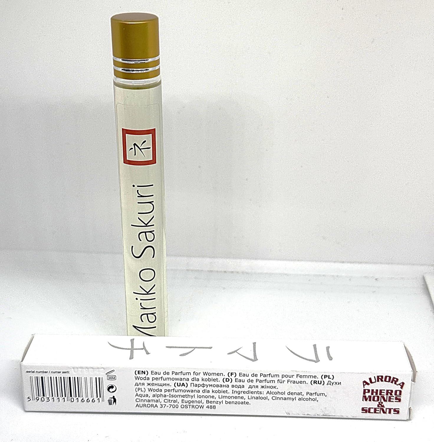 Mariko Sakuri Japanese Roll-On Perfume for Women &ndash; Luxury Asian Fragrance with Jasmine, Patchouli, Bergamot & Oakmoss &ndash; Elegant, Spicy, Sensual Scent &ndash; Inspired by Eastern Sophistication 15Ml image number 1