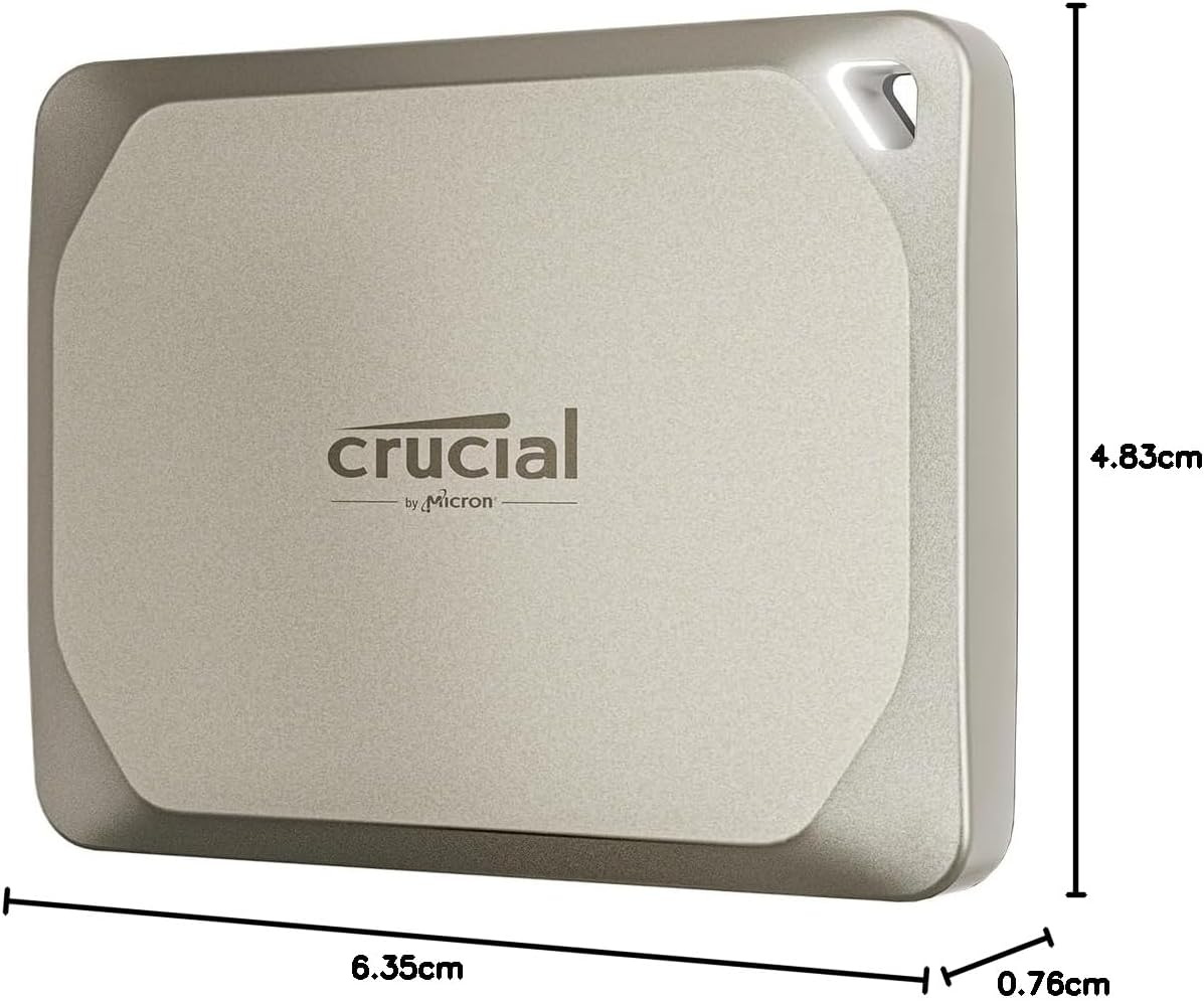 Crucial X9 Pro for Mac 2TB Portable External SSD - up to 1050Mb/S Read/Write, Mac Ready, External Solid State Drive, IP55 Water and Dust Resistant, USB-C 3.2 - CT2000X9PROMACSSD9B02 image number 2
