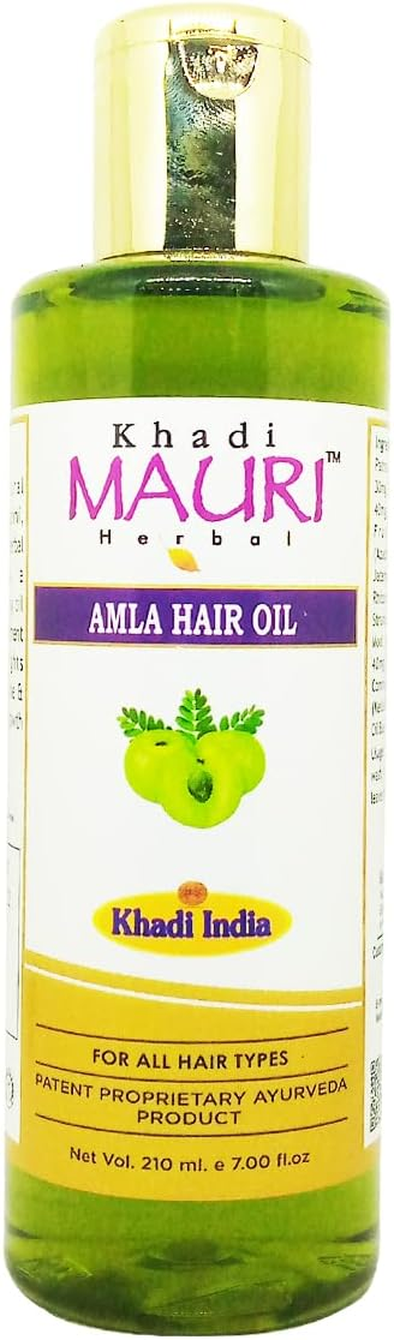 Khadi Mauri Amla Hair Oil - Pack of 1 (210 Ml) image number 1