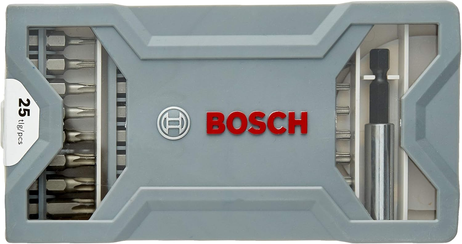 Bosch Professional 2607017037 25-Piece Screwdriver Set PH1, PH3, PZ1, PZ3, (2X25 Mm), T27, T10, T15, T20, T25, T30, T40, PH2, PZ2 (1X49 Mm), Bit Holder image number 4