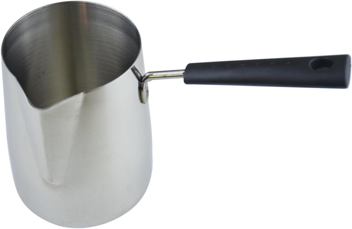 Folpus Milk Frothing Pitcher Jug Espresso Latte Art Cup Coffee Bar Accessories Long Handle Milk Jug for Hotel Warm Tea Hot Chocolate, 250Ml image number 4