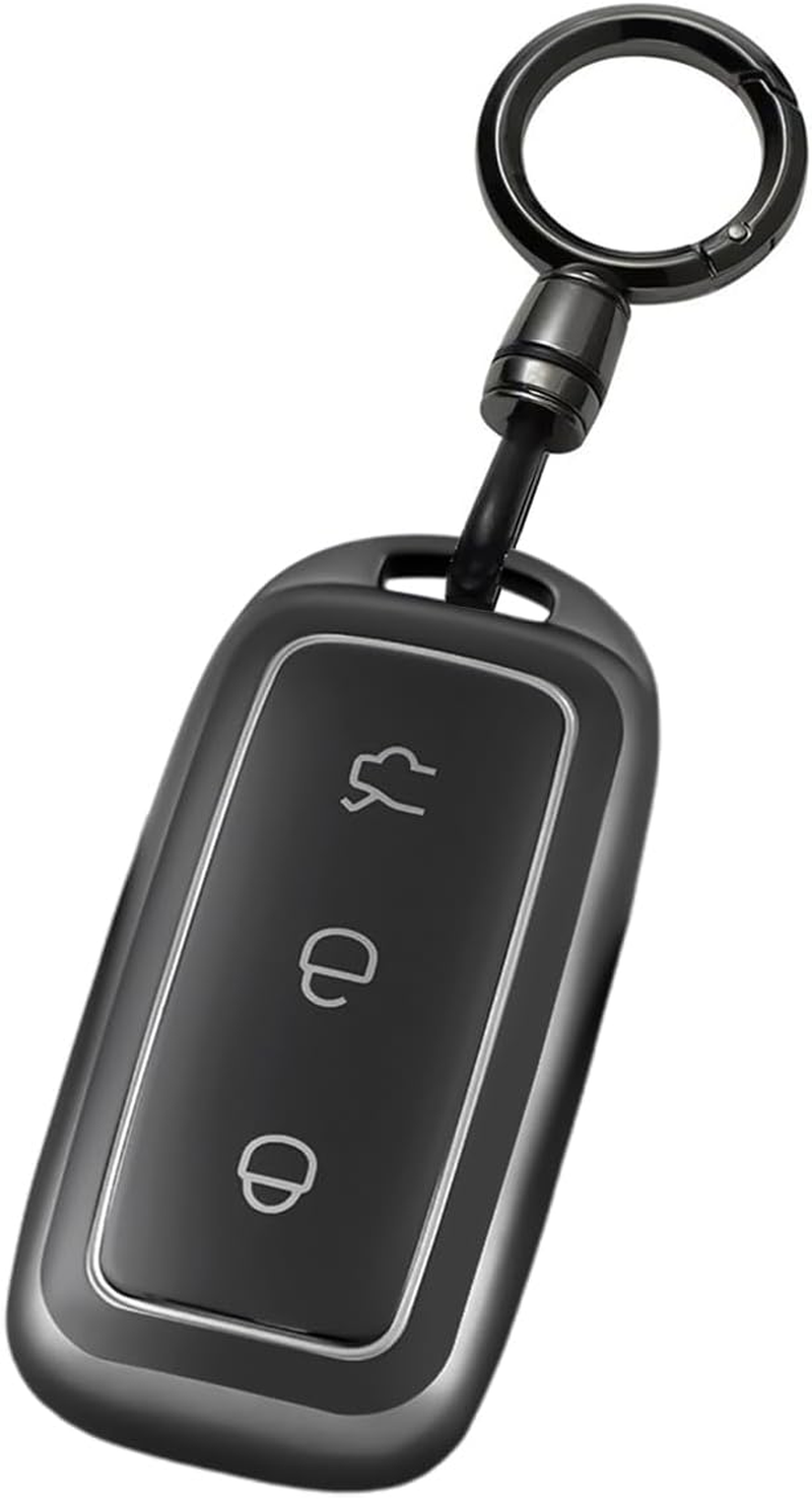 Ontto Car Key Fob Cover Fit for Geely EX5 Galaxy L6 L7 E8 E5 Proton E.Mas 7 2026 2025 2024 Key Holder TPU Smart Key Shell Case Keyring Keychain Auto Styling Accessories 3 Buttons A1