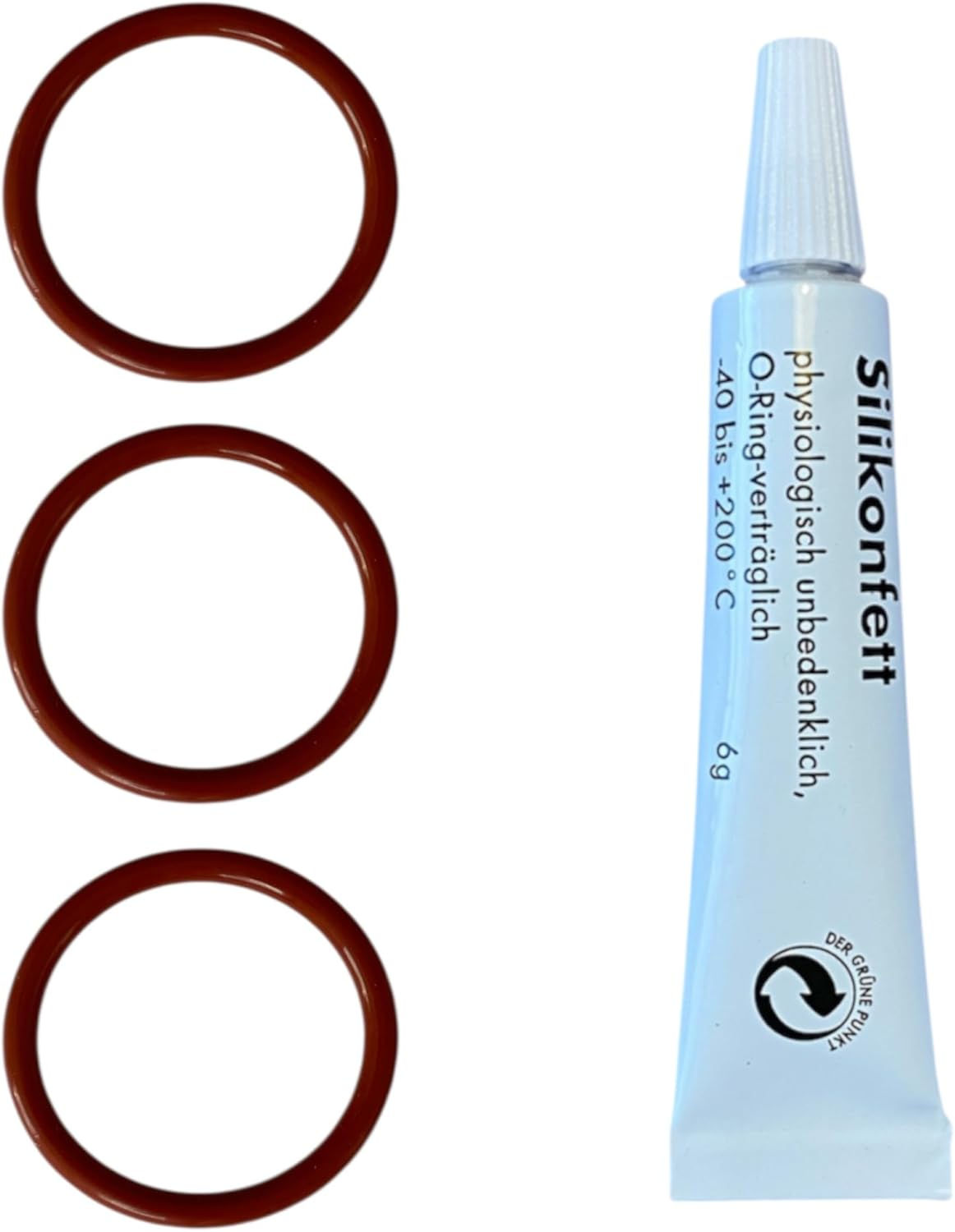 Delonghi Coffee Machine Care Kit - 3 Seals and Silicone Grease - Fits Esam ECAM ETAM EAM EPAM - Magnifica Primadonna Eletta Maestosa Dinamica image number 3