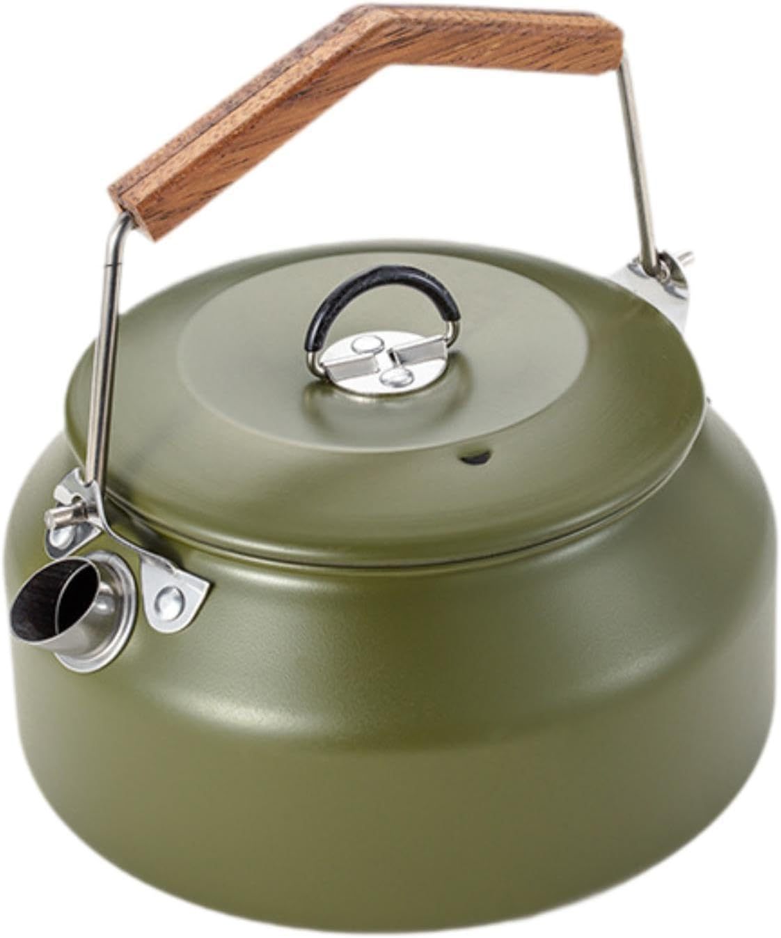 Eigell Portable Camping Kettle for Outdoor Use, Water Coffee Pot and Teapot, Silver