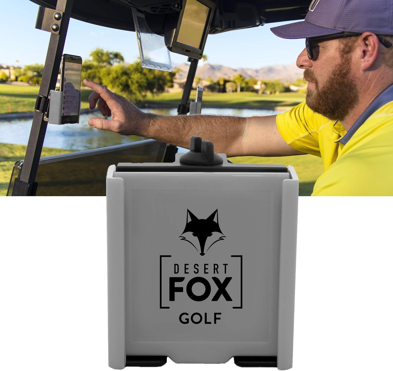DESERT FOX GOLF - Phone Caddy (Red)