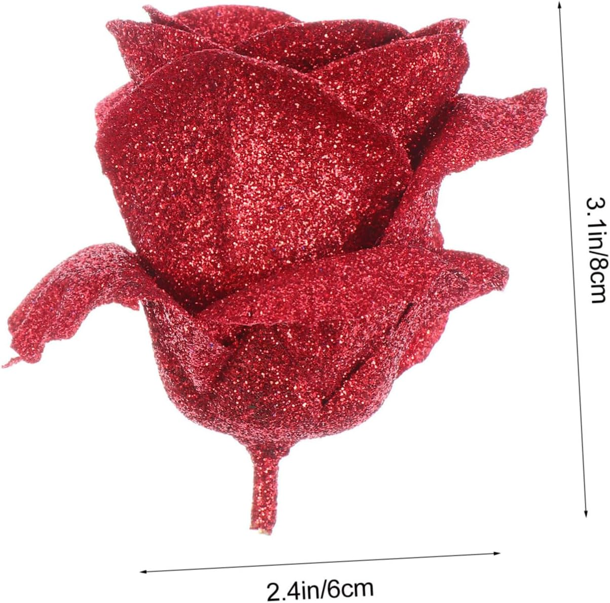 Abaodam 30Pcs Red Rose Petal Soap Wedding Soap Flowers Fake Rose Petals for Hand Washing Relaxing Bath Soak image number 4