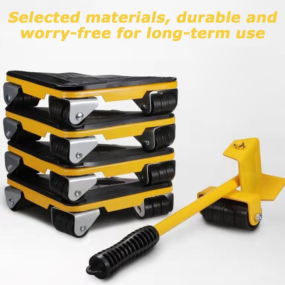 Furniture Moving Set,Furniture Movers with Wheels,Appliance Moving System,Moving Sliders Mover Tool Set,Portable Heavy Object Moving Tool,For Moving Appliances,Sofa,Tables image number 1
