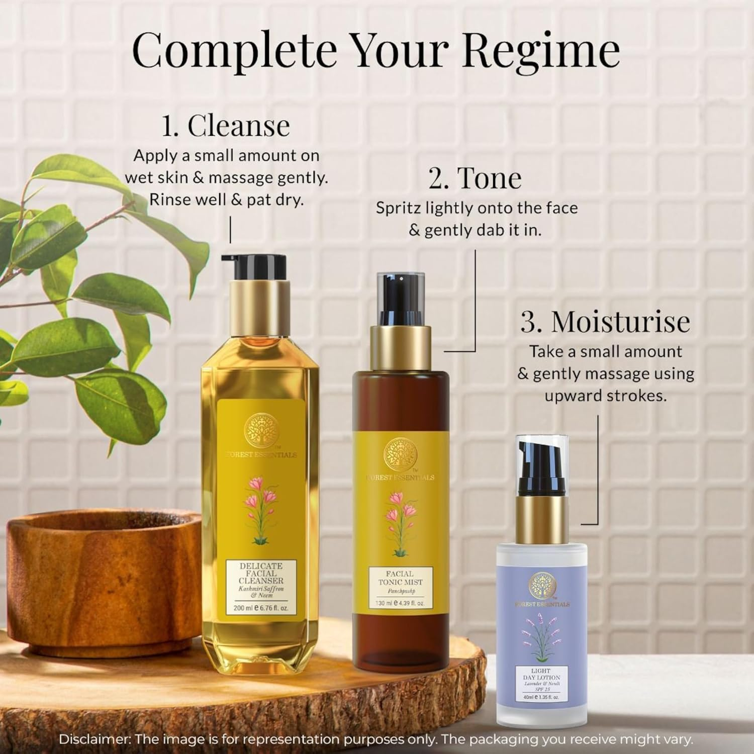 Forest Essentials Delicate Facial Cleanser Saffron & Neem image number 3