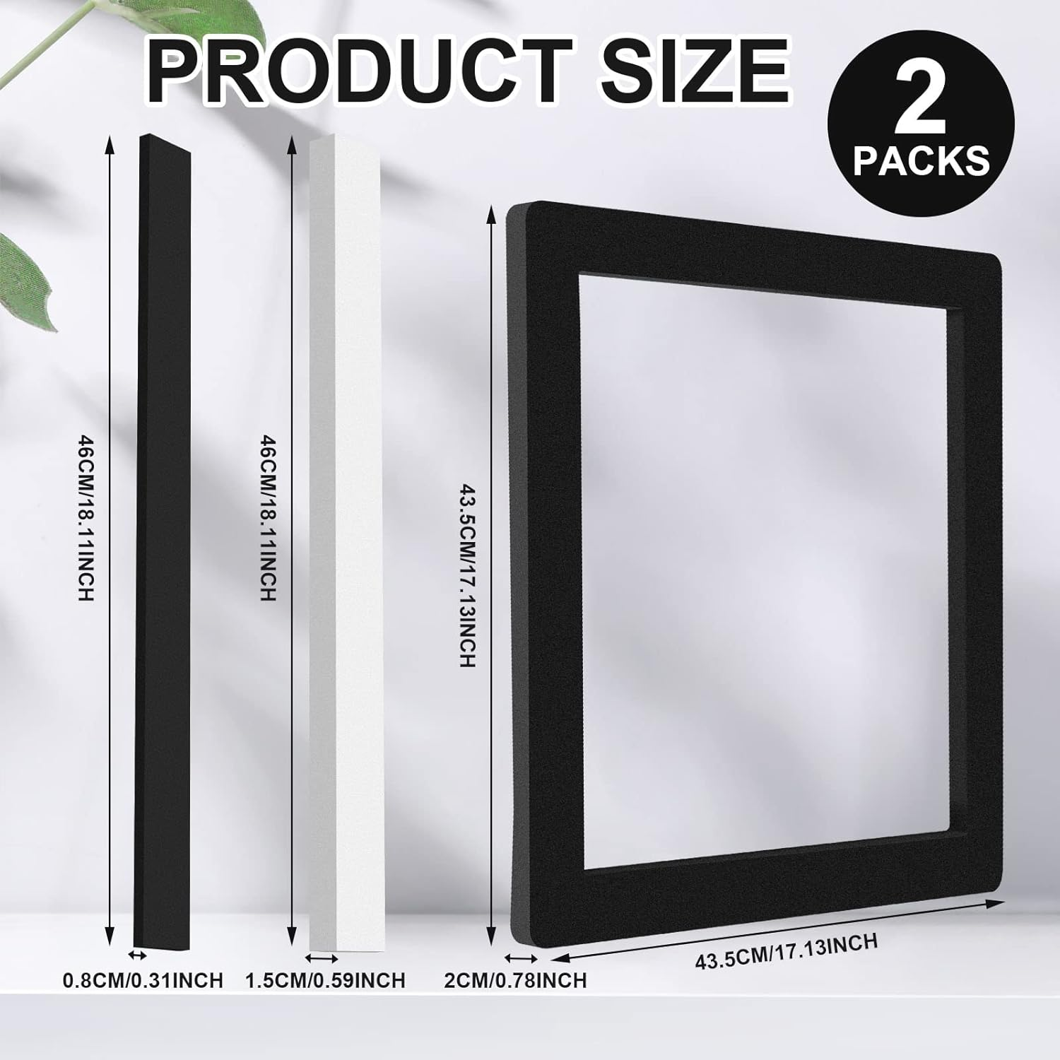 BBTO 2 Set 14 Inch Rv Camper Roof A/C Gasket Kit Air Conditioner Seal Repair Replacement Self Adhesive Picture Frame Gasket and Waterproof Compression Self Adhesive Leveling Pads image number 5