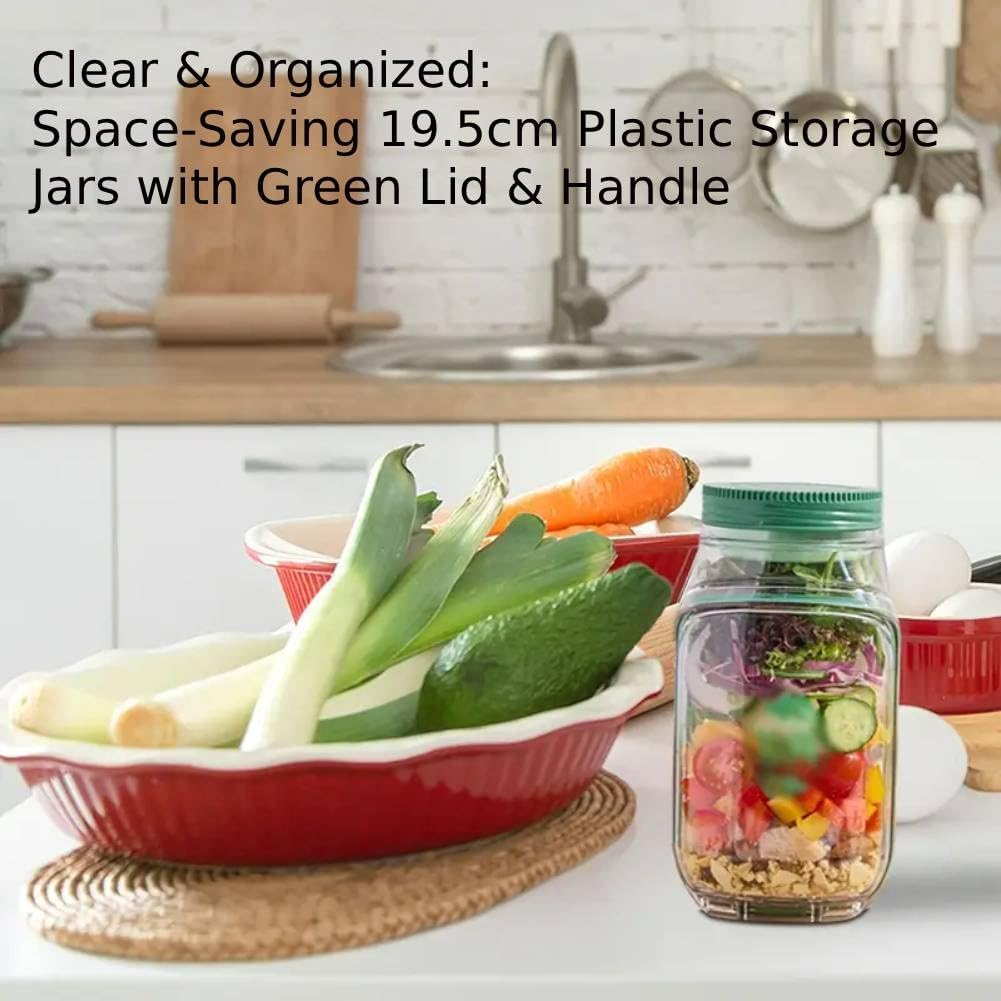 Salad Pod and Jar Combo, Leakproof Portable Salad Box with Lid, Mason Jar with Side Open for Meal Prep, Designed for Home, Outdoor, and Family Use