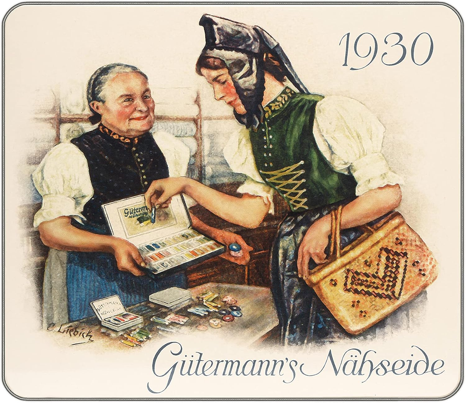 GUTERMANN Nostalgic Box Sew-All Thread 100MT 30 SPOOLS Assorted Colours 1930 image number 6