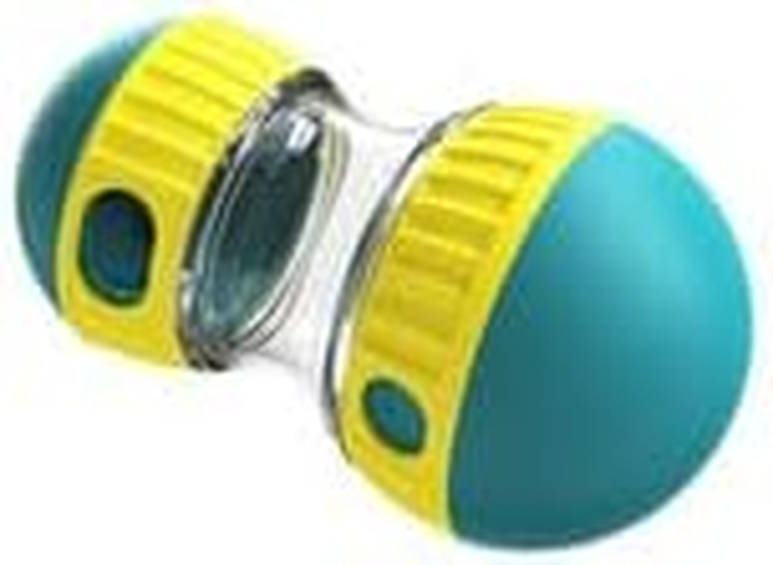 Interactive Dog Feeder Toy - Durable Treat Dispenser Puzzle for Small/Medium/Large Dogs, 2-In-1 Food Snacks Dispensing & IQ Training Toy for Mental Stimulation (Blueyellow)