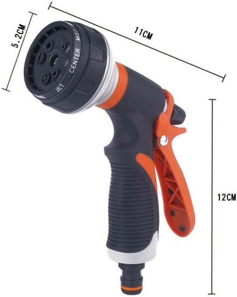 Heavy Duty 8-Function Multi-Pattern Hose Pipe Spray Gun, Rubber Coated Garden Hose Spray Nozzle for Car Washing, Plant Watering, Outdoor Cleaning image number 5