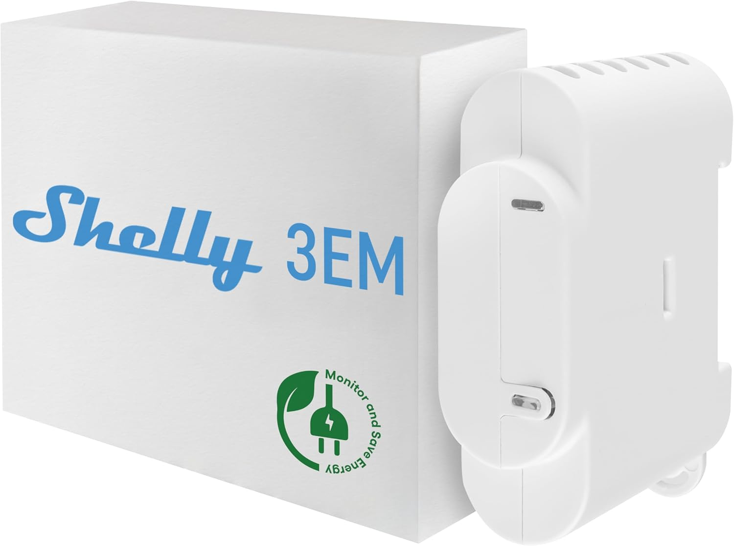 Shelly 3EM | Wifi 3 Channel Smart Energy Meter with Contractor Control Relay Switch | Home Automation | Compatible with Alexa & Google Home | Ios Android App | No Hub Required | Power Monitoring image number 1