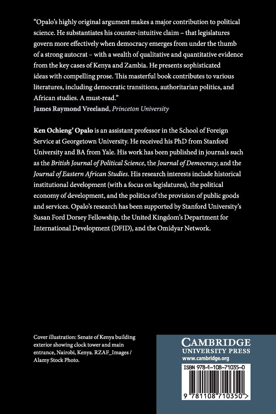 Cambridge Legislative Development in Africa Book - Paperback - 06 August 2020: Politics and Postcolonial Legacies