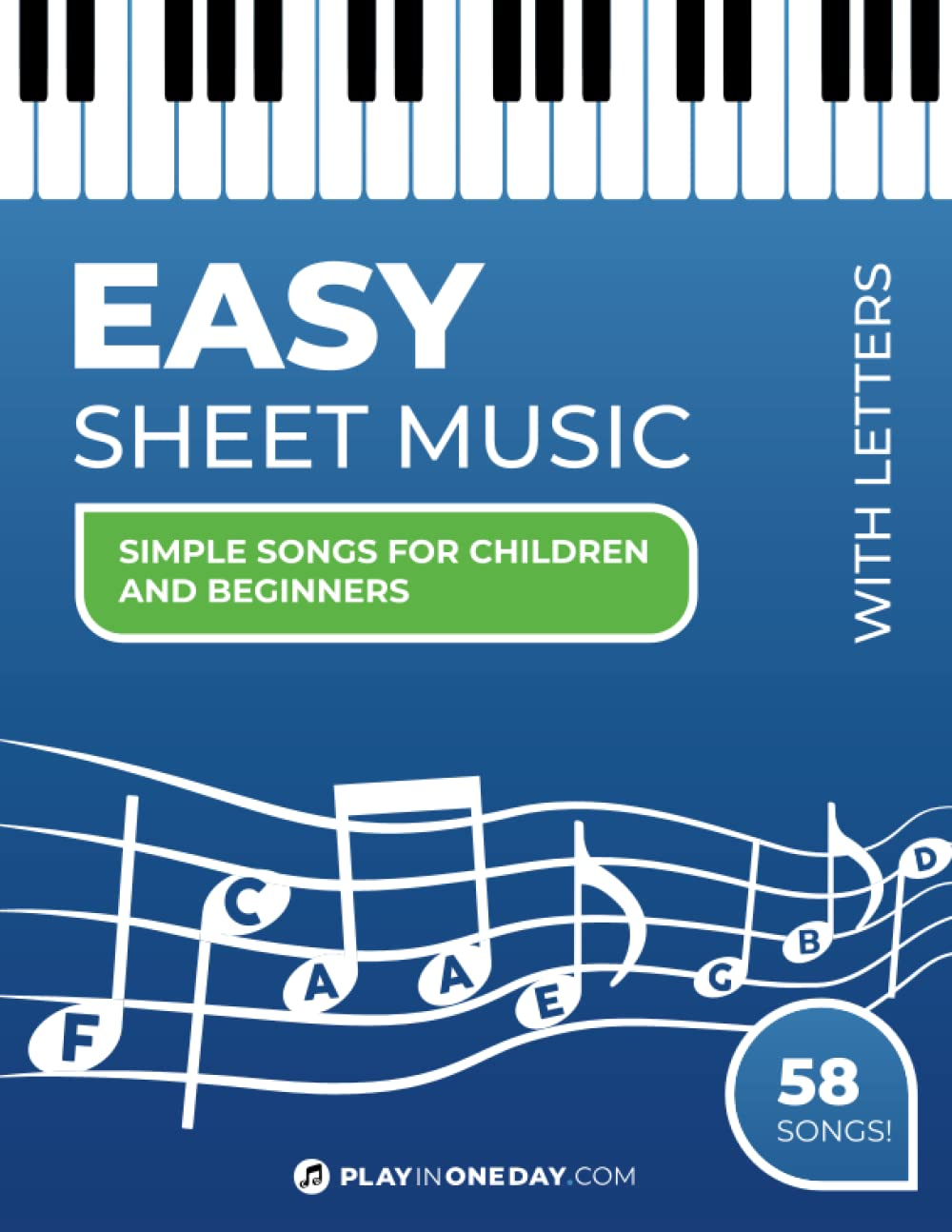 Easy Sheet Music (With Letters) - Simple Songs for Children and Beginners image number 1