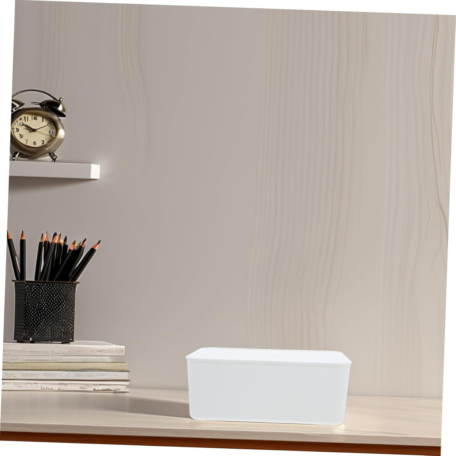 Baby Wipe Dispenser Lid Plastic Storage Box Waterproof Dustproof Wipes Holder for Bathroom and Kitchen White Organizer image number 1