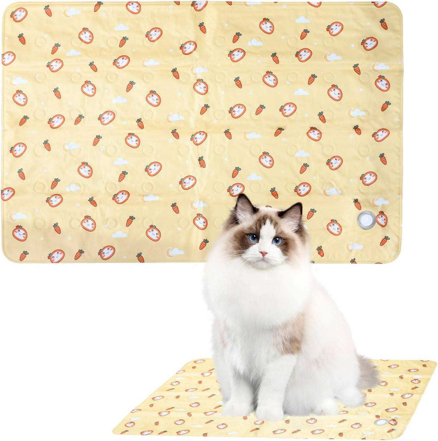 Dog Cooling Mat, Non-Toxic Gel Pet Cooling Mat, Waterproof and Scratch Resistant, 60 X 90 Cm, No Electricity Required, Suitable for Hot Summer Indoor and Outdoor, Cage, Kennel, Bed, Keep Pets Cool image number 6