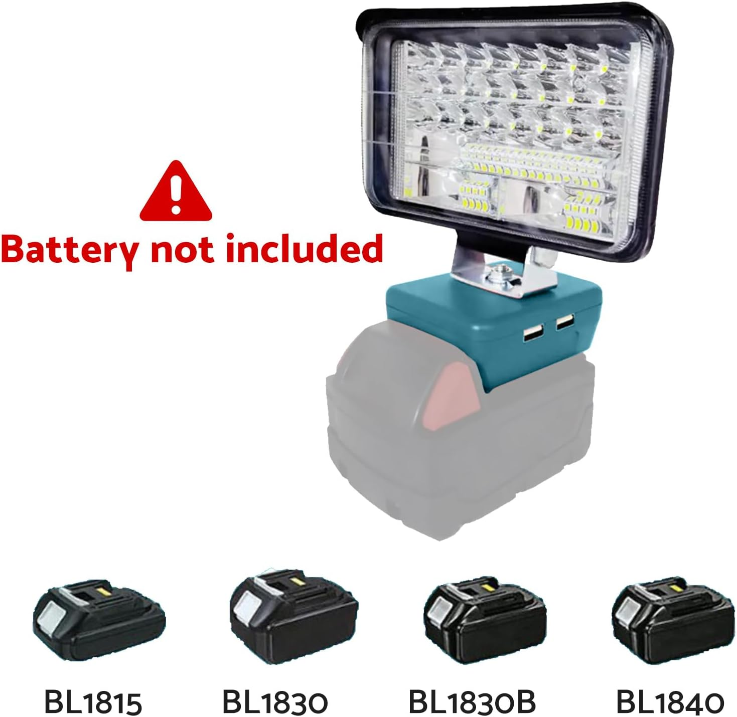 MAX COOL 3''/4''/8'' LED Work Light Suitable for Makita 18V Li-Ion Battery Workshop Flashlights Torch Camping image number 6